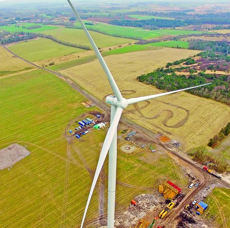 Ветротурбина компании Siemens в Дании